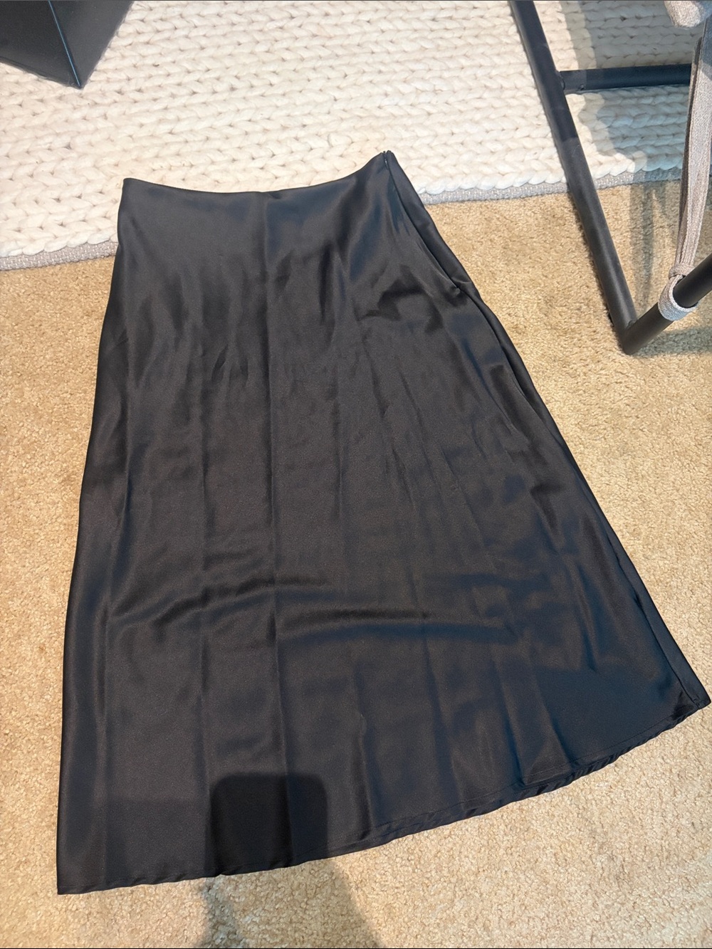 Silk Midi Skirt